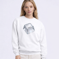Intent - Keycap Premium Unisex Heavyweight Sweatshirt White
