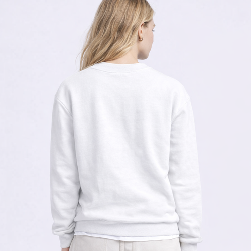Intent - Keycap Premium Unisex Heavyweight Sweatshirt White