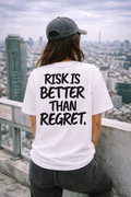 Intent - No Risk No Reward White Premium Boxy T-Shirt