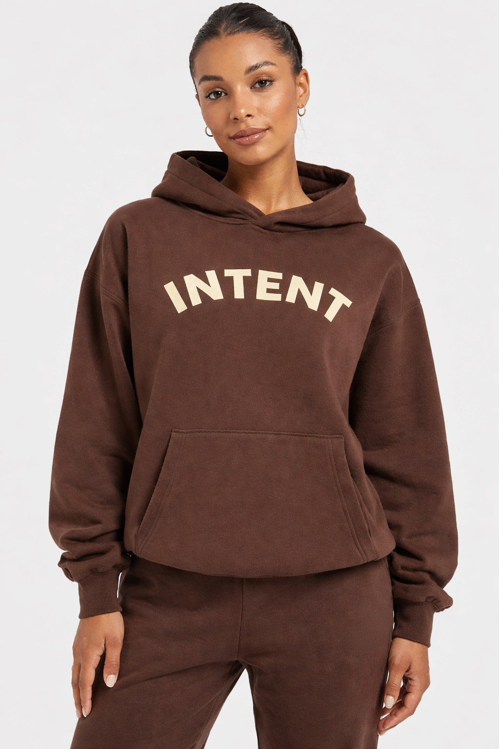 Unisex Chocolate Arch Print Signature Heavyweight Hoodie
