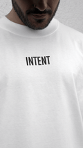 Premium Oversized White T-Shirt Middle Print